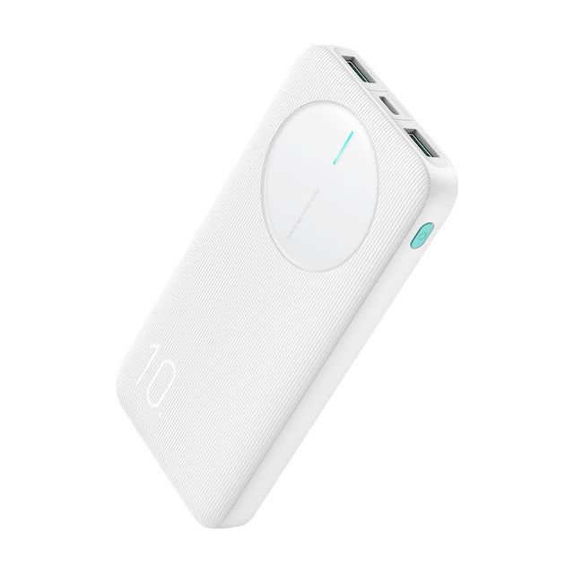 Joyroom JR-PBF12 Power Bank 10000mAh 12W με 2 Θύρες USB-A και Θύρα USB-C Λευκό