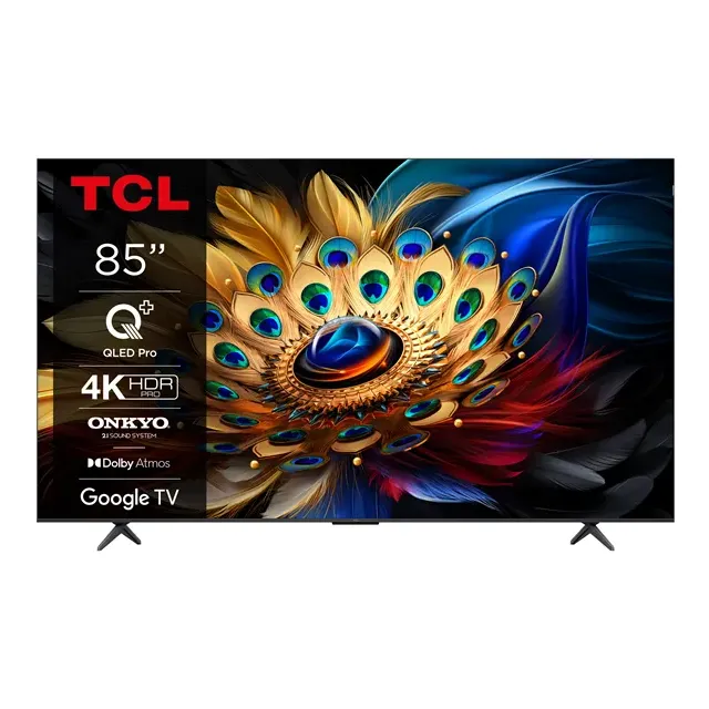 TCL Smart Τηλεόραση 85" 4K UHD QLED C655 HDR (2024) 85C655