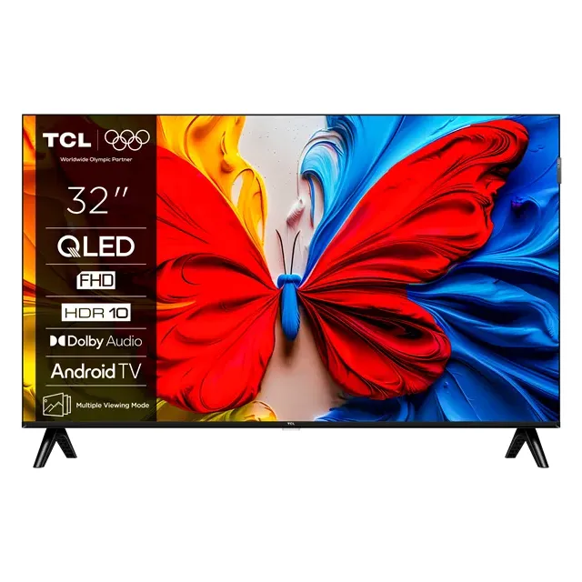 TCL 32S5K Full HD QLED TV 60HZ with HDR and AndroidTV (2025)