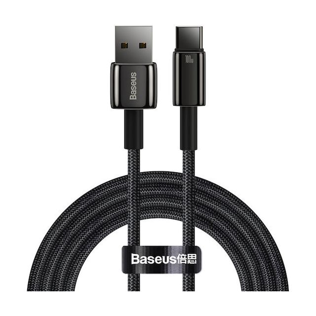 Baseus Tungsten Gold USB 2.0 Cable USB-C male - USB-A 100W Χρυσό 2m (CAWJ000101)