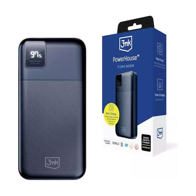 3MK PowerHouse 20000mAh 22.5W Power Delivery Πολύχρωμο
