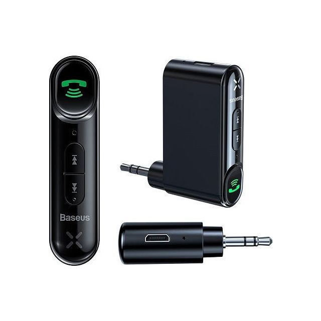 Baseus Bluetooth Αυτοκινήτου για το Ηχοσύστημα (AUX / Audio Receiver / με USB θύρα Φόρτισης) WXQY-01