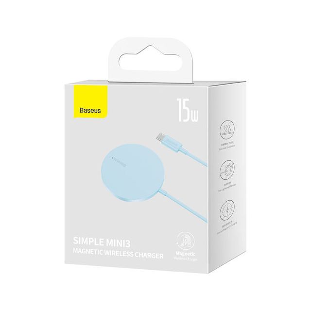 Baseus Φορτιστής Magsafe 15W Μπλε (Simple Mini3)
