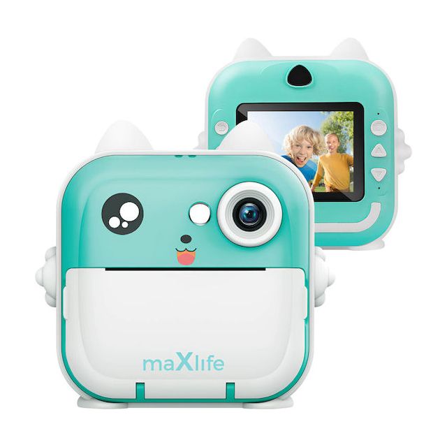 Maxlife Compact Φωτογραφική Μηχανή με Οθόνη 2.4" Θερμικής Εκτύπωσης Μπλε