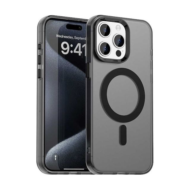 Techsuit Back Cover Σιλικόνης Μαύρο (iPhone 15 Pro)
