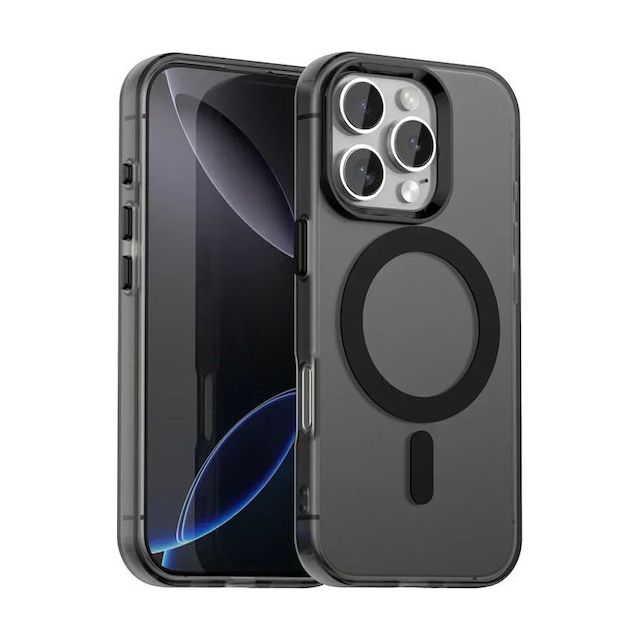 Techsuit Back Cover Σιλικόνης Μαύρο (iPhone 16 Pro)