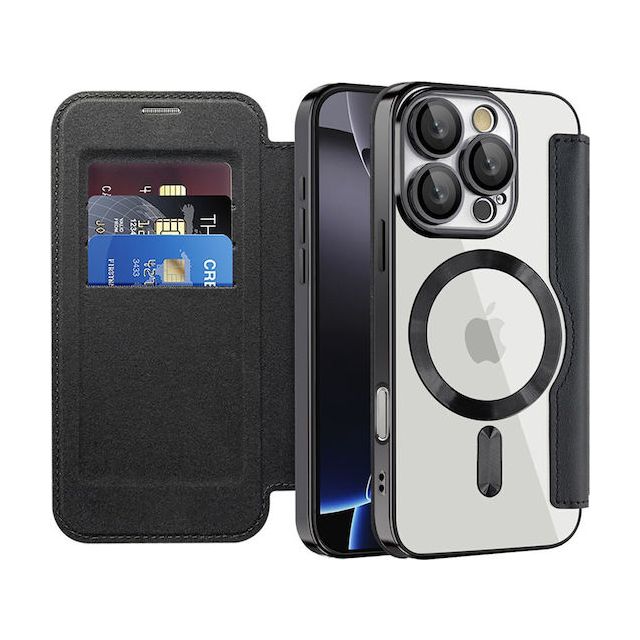 Techsuit Book Σιλικόνης Μαύρο (iPhone 16 Pro Max)