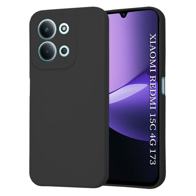 Techsuit Back Cover Σιλικόνης Μαύρο (Redmi 15C)