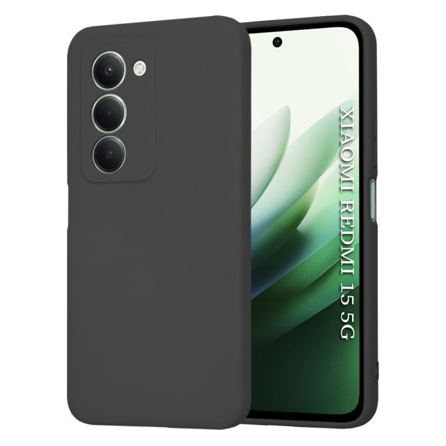 Techsuit Back Cover Σιλικόνης Μαύρο (Redmi 15)