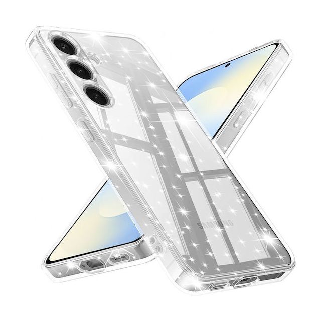 Techsuit Sparkleskin Series Back Cover Σιλικόνης Διάφανο (Galaxy S25 FE)