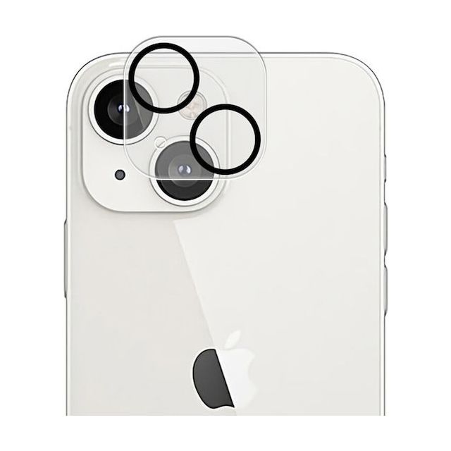 Lito S+ Προστασία Κάμερας Tempered Glass Διάφανο / Μαύρο για το iPhone 14 / 14 Plus