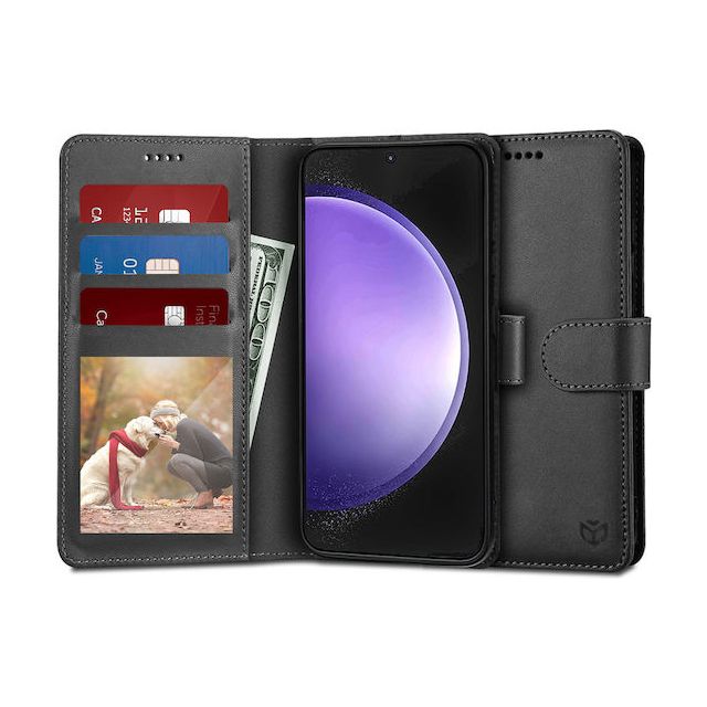 Techsuit Diary Book Δερματίνης / Σιλικόνης Μαύρο (Samsung Galaxy A56 5G)