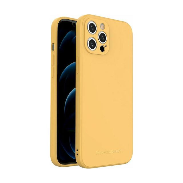 Wozinsky Color Back Cover Σιλικόνης Κίτρινο (iPhone 12 Pro Max)