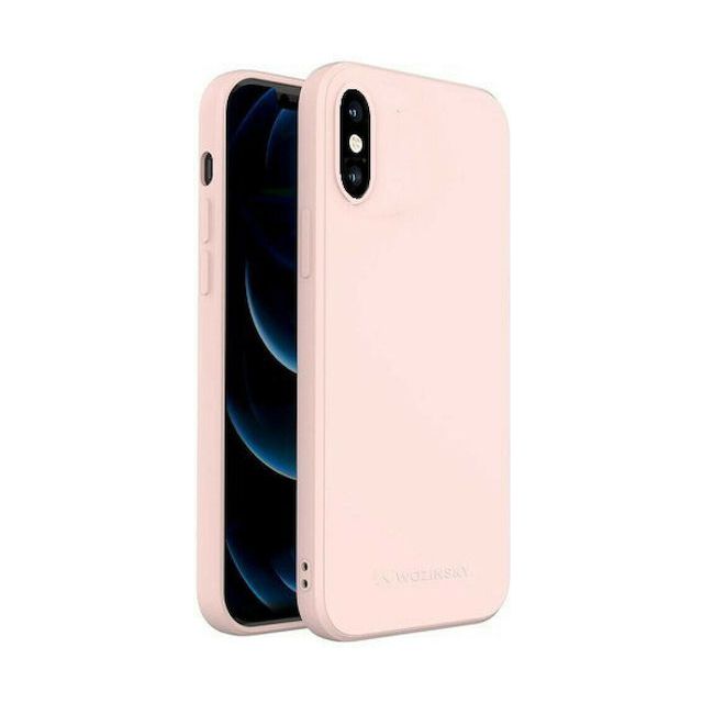 Wozinsky Color Flexible Back Cover Σιλικόνης Ροζ (iPhone XS Max)