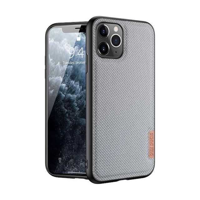 Dux Ducis Fino Back Cover Πλαστικό / Σιλικόνης / Υφασμάτινο Γκρι (iPhone 11 Pro Max)