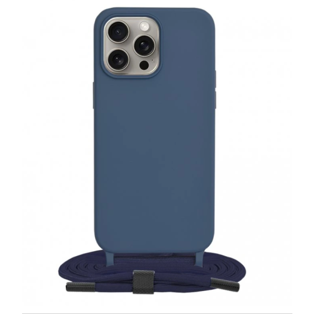 Techsuit Θήκη με Κορδόνι iPhone 15 Pro Max Blue