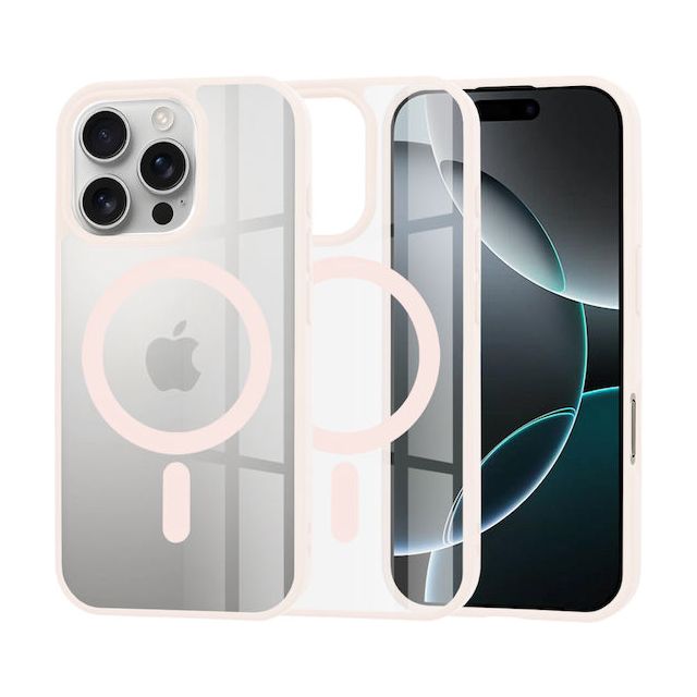 Techsuit Back Cover Σιλικόνης / Πλαστικό Ροζ (iPhone 16 Pro)