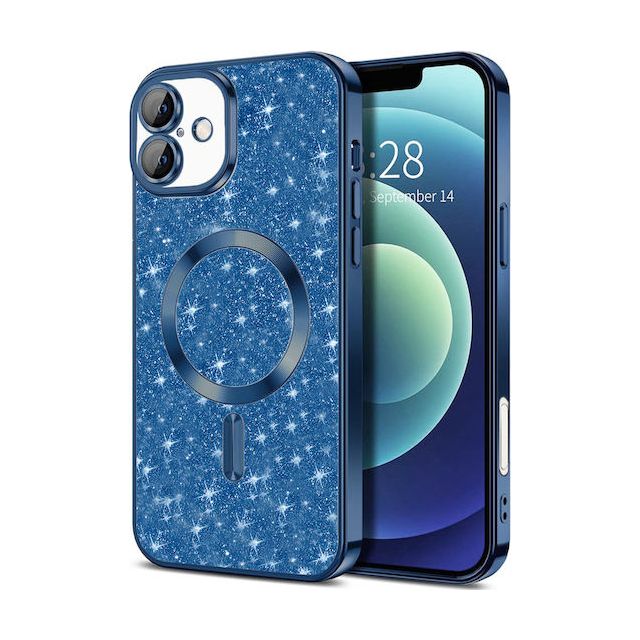 Techsuit Glitter Back Cover Σιλικόνης Μπλε (iPhone 16)