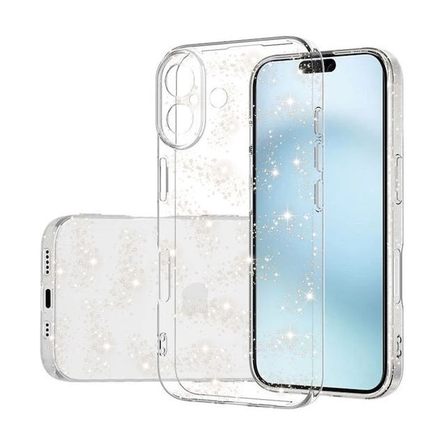 Techsuit Sparkleskin Back Cover Σιλικόνης Διάφανο (iPhone 16 Plus)