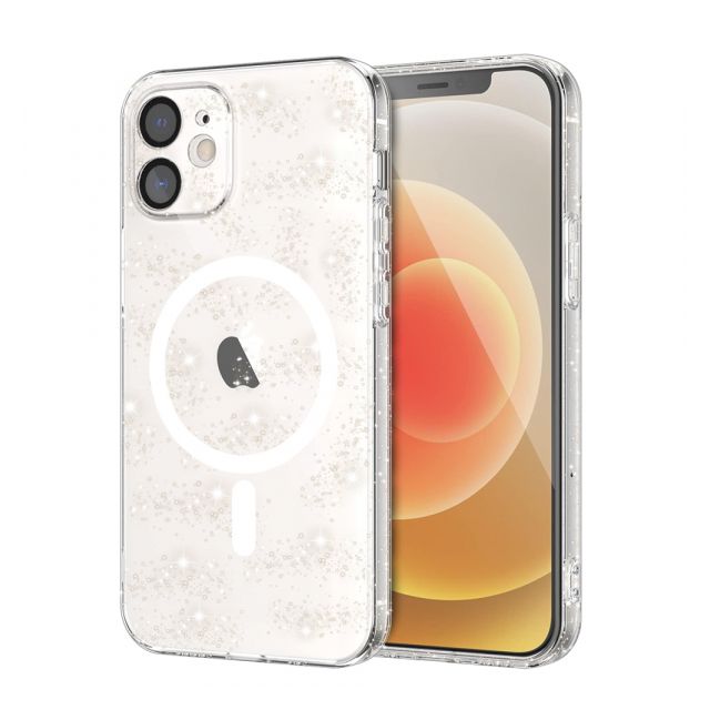 Techsuit SparkleSkin MagSafe Διάφανη Θήκη Σιλικόνης (iphone 12)