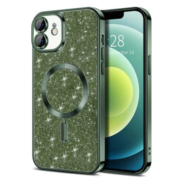Techsuit Luxury Glitter MagSafe Πράσινο (iphone 12)