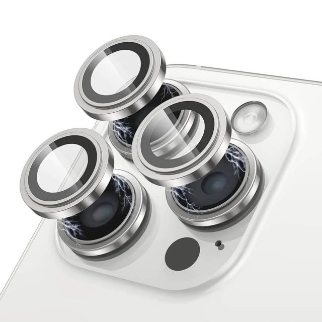 Lito S+ Προστασία Κάμερας Tempered Glass για το iPhone 16 / 16 Plus (Silver)