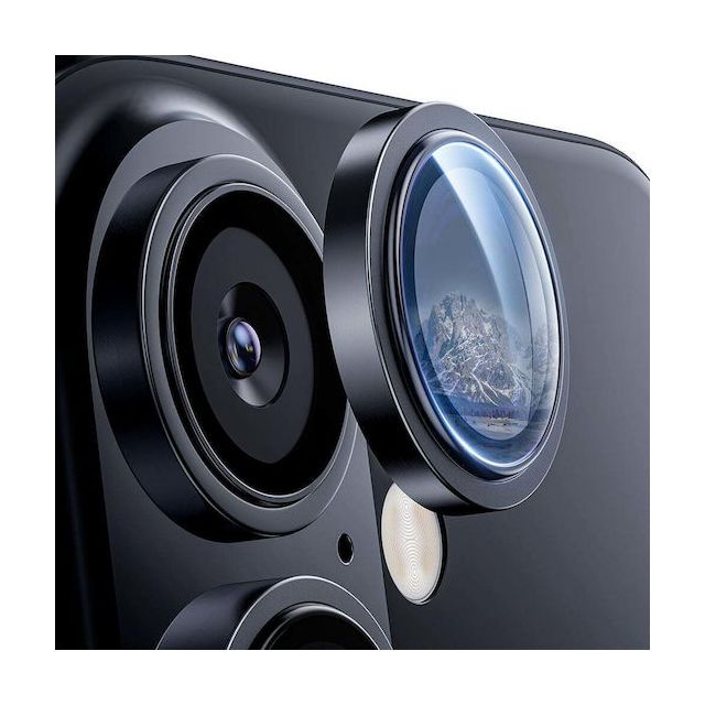 Lito Προστασία Κάμερας Tempered Glass Μαύρο για το iPhone 16, iPhone 16 Plus