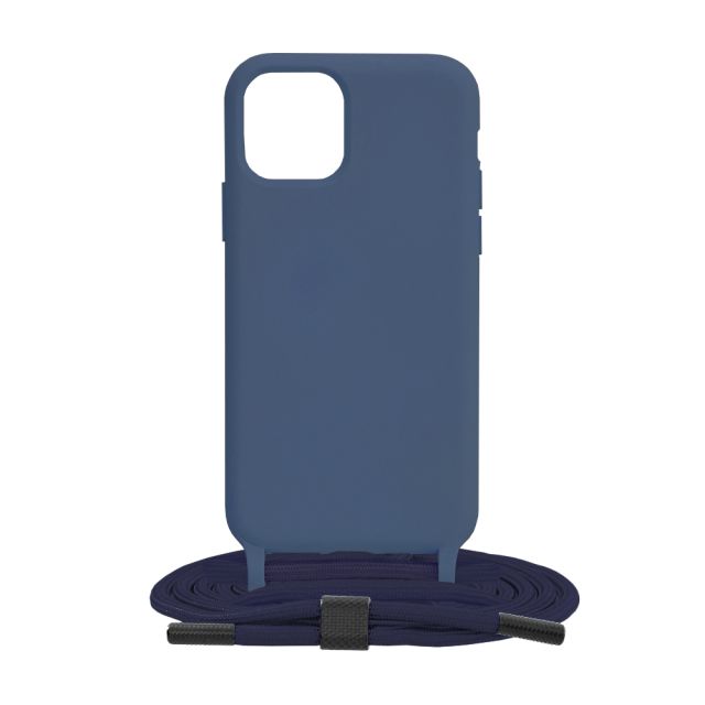 RF Θήκη Σιλικόνης με Λουράκι Λαιμού iPhone 11 Pro Blue