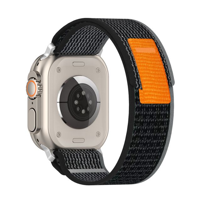 Techsuit Watchband W039 Λουράκι Μαύρο (Apple Watch Ultra 49mm)