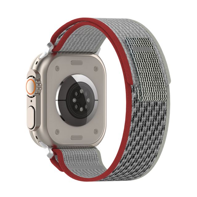 Techsuit Watchband W039 Λουράκι Υφασμάτινο Κόκκινο (Apple Watch Ultra 49mm)