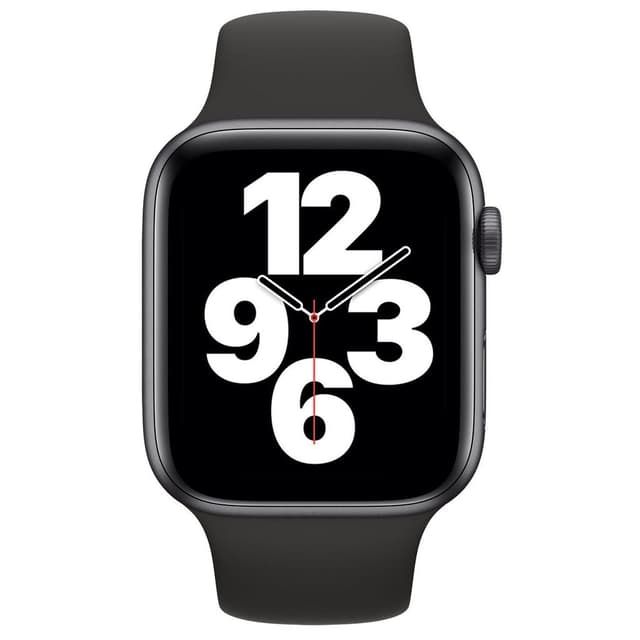 Apple Watch SE (2022) 44mm GPS Aluminum Case | Black | Black Sport Band | Refurbished Grade A