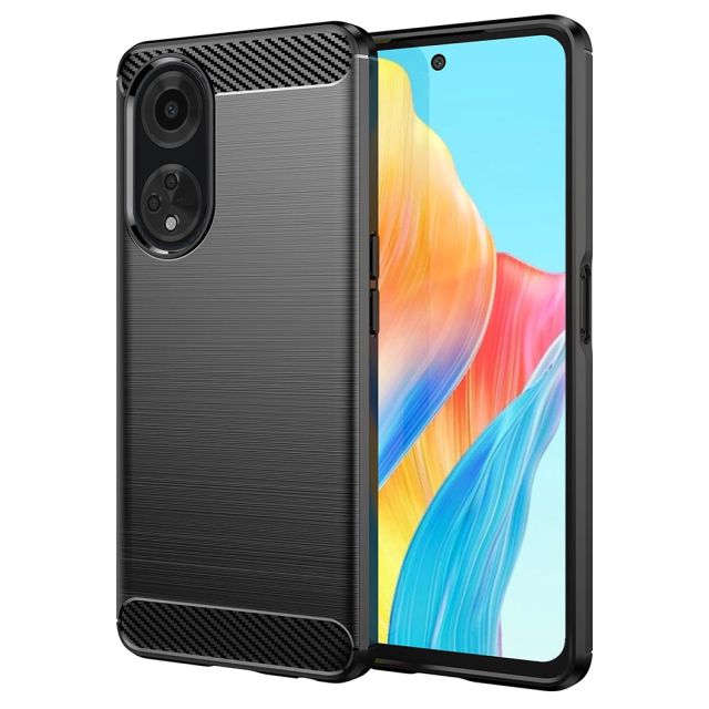 Techsuit 5G Techsuit Carbon Back Cover Σιλικόνης Μαύρο (Oppo A98)
