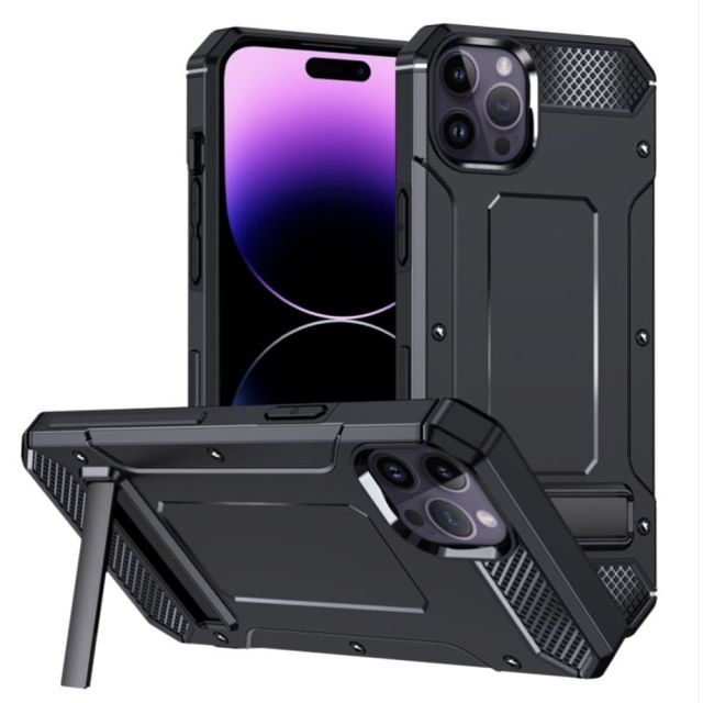Techsuit Techsuit Hybrid Back Cover Ανθεκτική Μαύρο (iPhone 14 Pro)