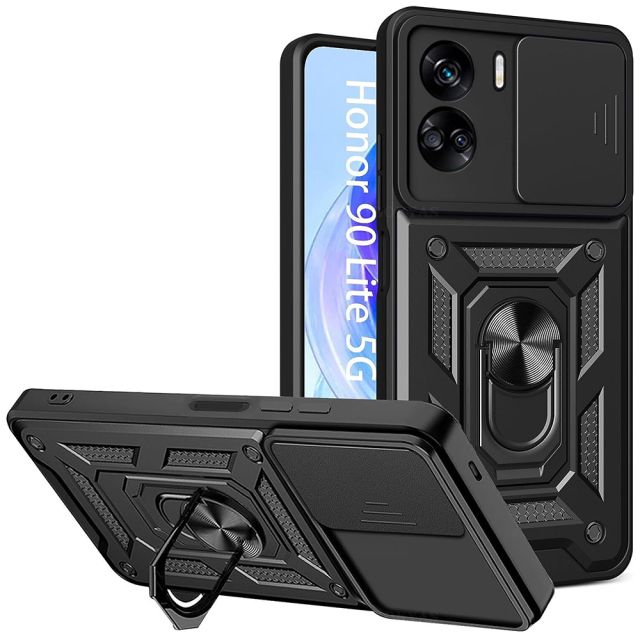 Techsuit CamShield Series Back Cover Μαύρο (Honor 90 Lite)
