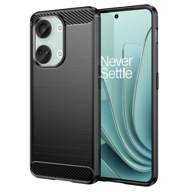 Techsuit Carbon Back Cover Σιλικόνης Μαύρο (OnePlus Nord)