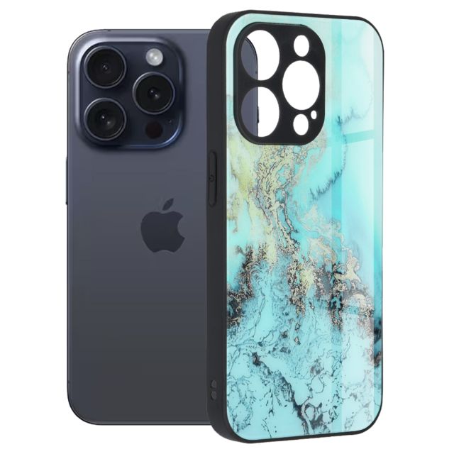 Techsuit Glaze Back Cover Μπλε (iPhone 15 Pro)