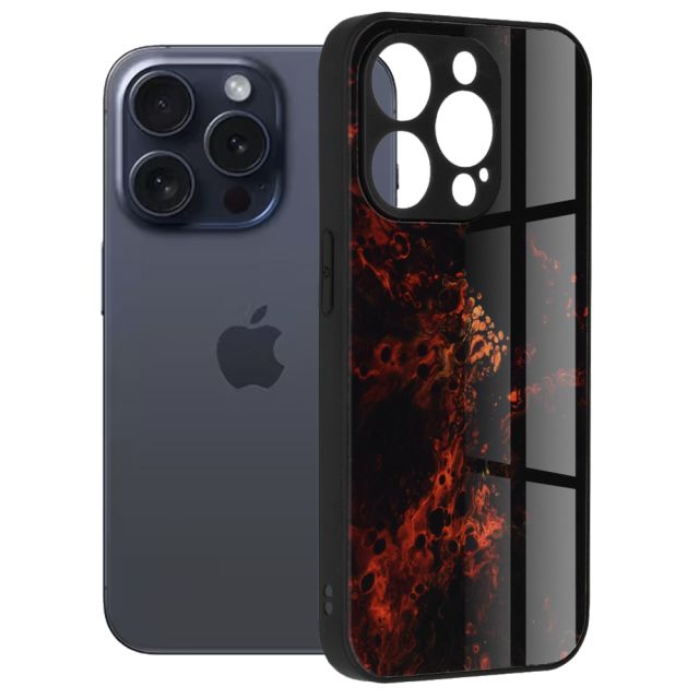 Techsuit Glaze Back Cover Κόκκινο (iPhone 15 Pro)