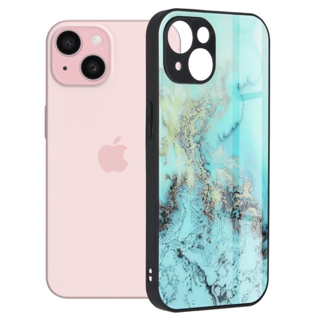 Techsuit Glaze Back Cover Μπλε (iPhone 15)