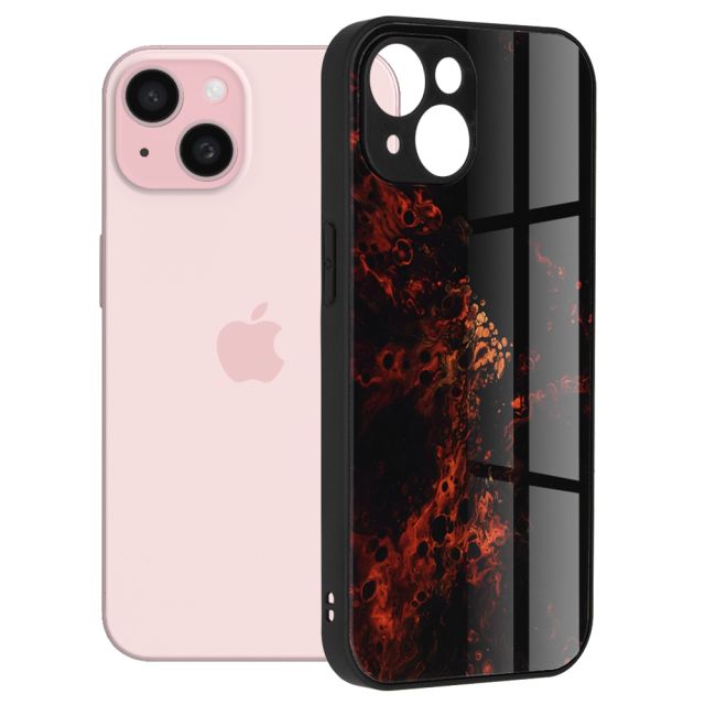 Techsuit Glaze Back Cover Κόκκινο (iPhone 15)