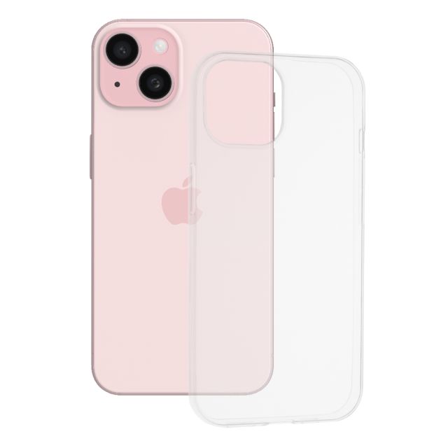 Techsuit 15 Back Cover Σιλικόνης Διάφανο (iPhone 15)