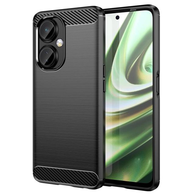 Techsuit Carbon Back Cover Σιλικόνης Μαύρο (OnePlus Nord CE 3 Lite)