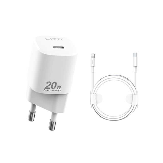 Lito Φορτιστής και Καλώδιο USB-C Λευκός