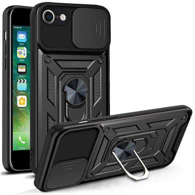 Techsuit Shield Back Cover Μαύρο (iPhone 8/7)