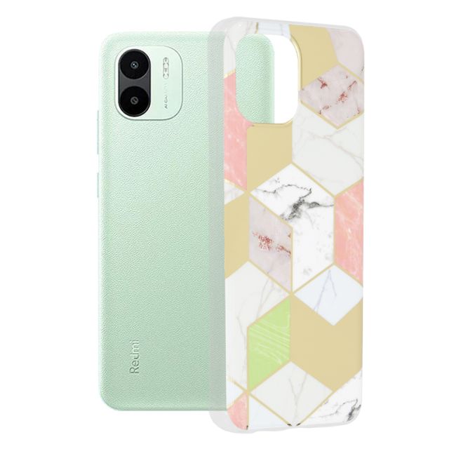 Techsuit Marble Back Cover Μωβ (Redmi A1 / A2)