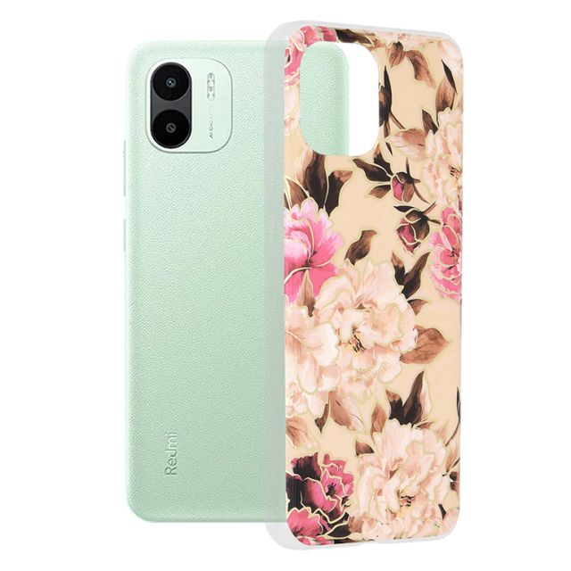Techsuit Marble Back Cover Μωβ (Redmi A1 / A2)