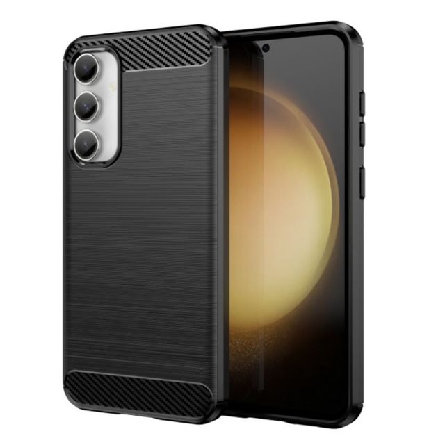 Techsuit Carbon Back Cover Σιλικόνης Μαύρο (Samsung Galaxy A35)