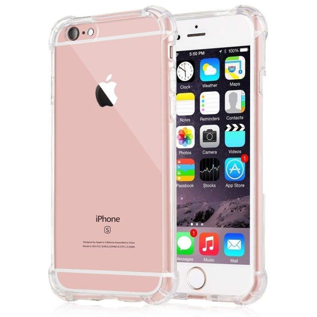 Techsuit Shockproof Clear Back Cover Σιλικόνης Διάφανο (iPhone 6/6s Plus)