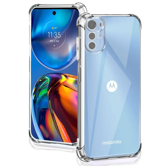 Techsuit Shockproof Clear Back Cover Σιλικόνης Διάφανο (Moto E32s)