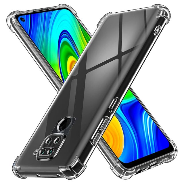 Techsuit Shockproof Clear Back Cover Σιλικόνης Διάφανο (Redmi Note 9)