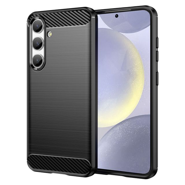 Techsuit Carbon Back Cover Σιλικόνης Μαύρο (Samsung Galaxy S24 Plus)